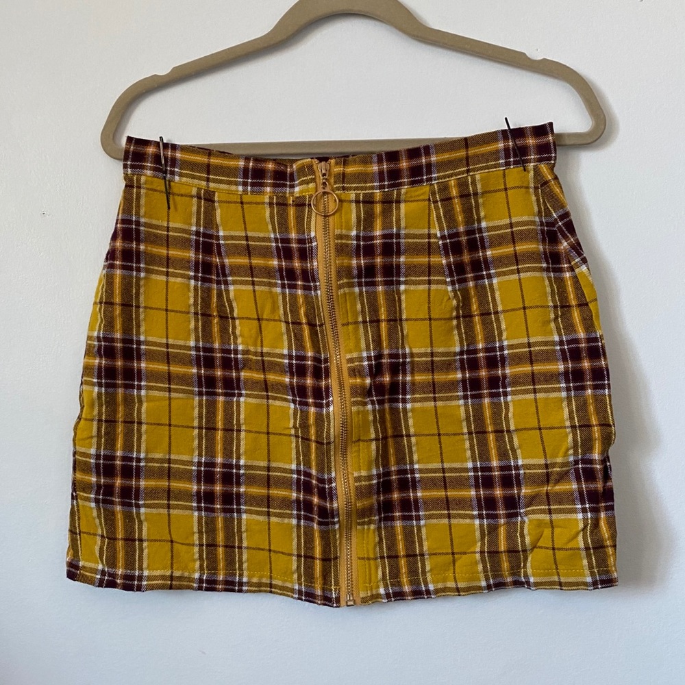 Shein plaid skirt
